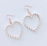 Hearts and Pearls Earrings