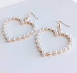 Hearts and Pearls Earrings