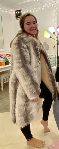 Snuggly Faux Fur Winter Coat